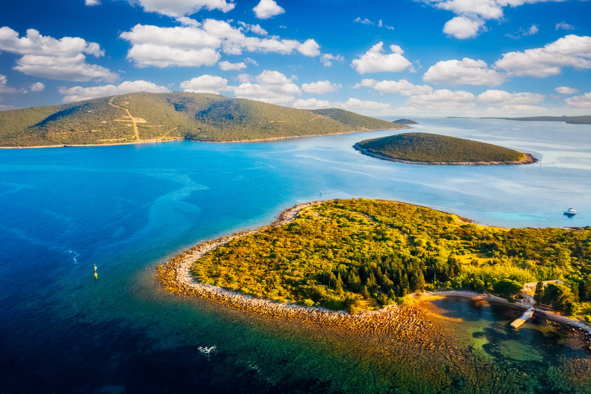 Island Ilovik in North Adriatic Region in Croatia