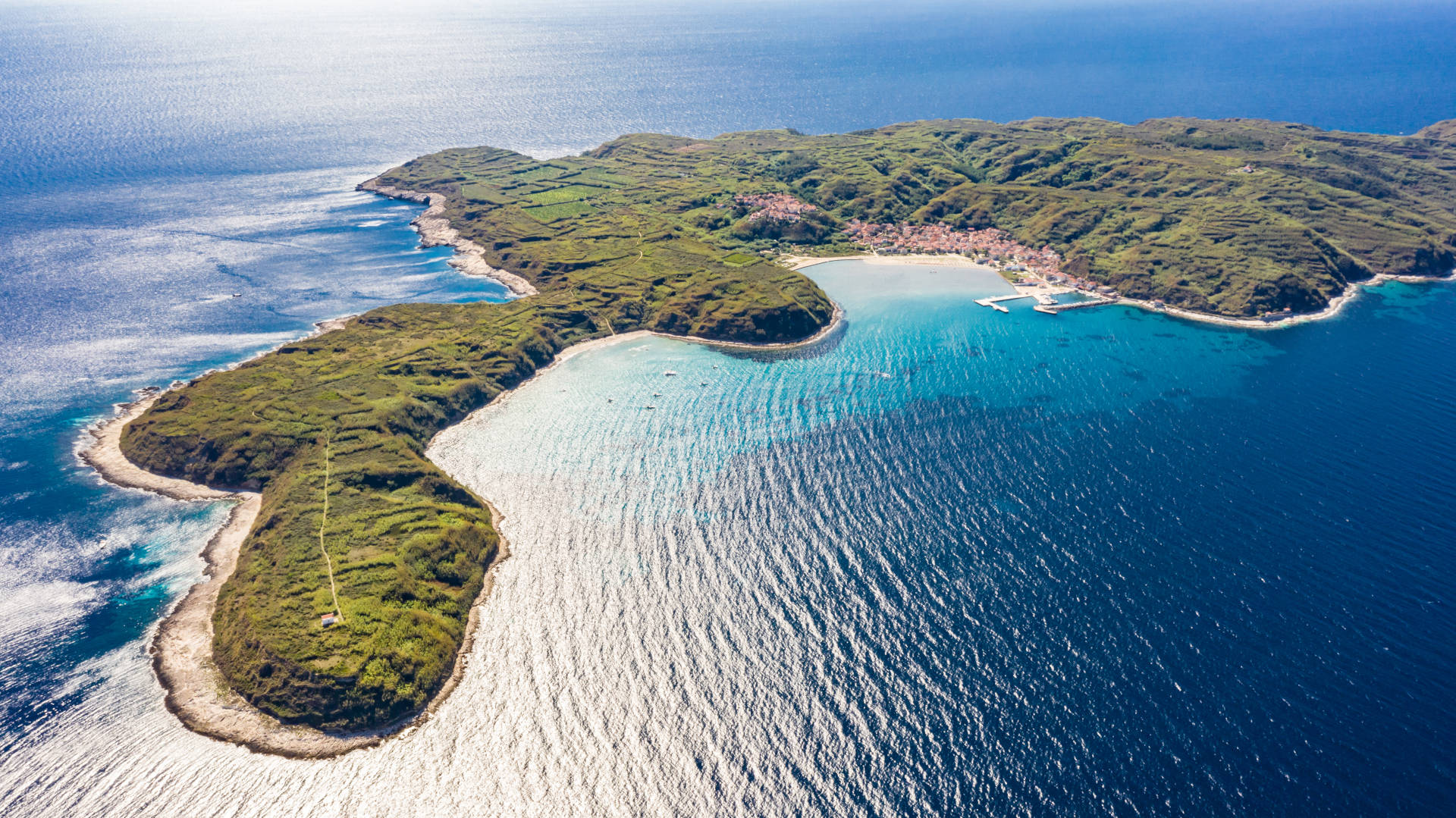 Island Susak in North Adriatic Region in Croatia