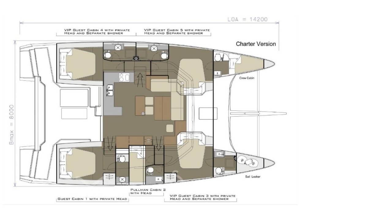 Dufour 48 Catamaran Argo