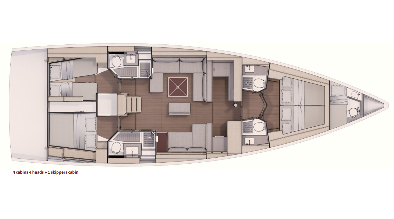 Dufour 530 Ionian Blue