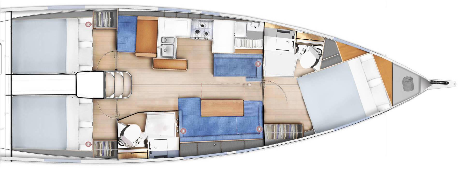 Sun Odyssey 410 Tento